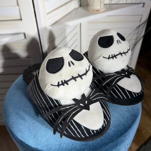 Nightmare Before Christmas slippers men's Jack Skellington 3D character sz 11 12
